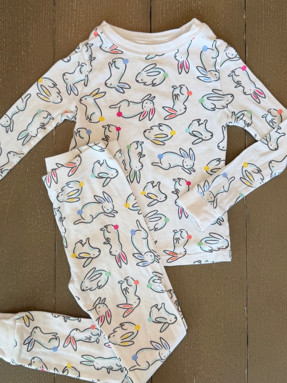 Celebrate! Easter Toddler Girls’ 2-Piece Matching Bunny Pajama Set • Size 6